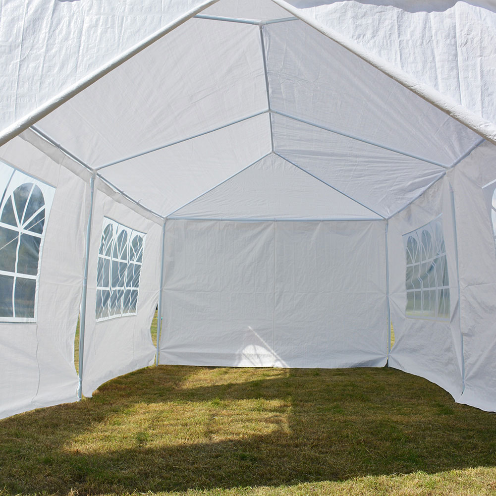 Faltzelt Partyzelt Gartenpavillon Festzelt 3x3m 3x6m Faltpavillon Zelt Weiß DM 1