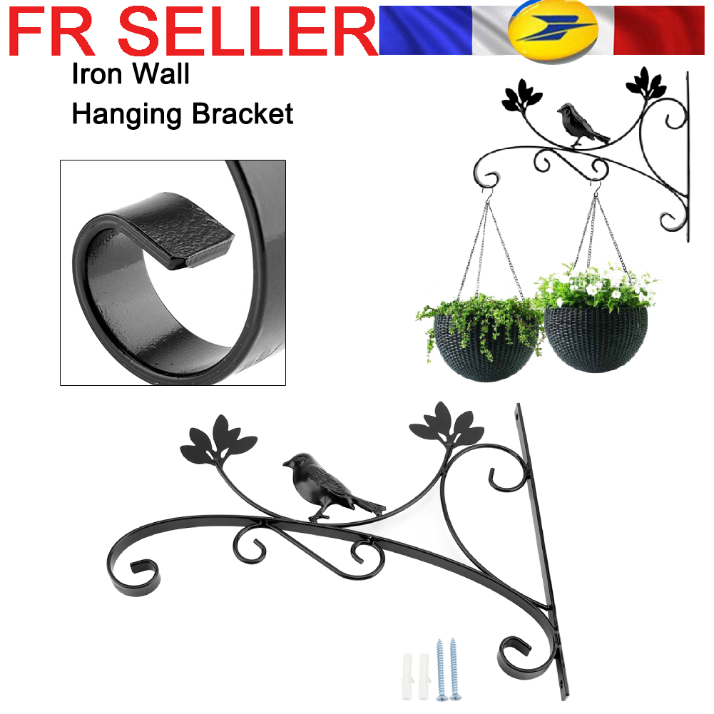 Pot De Fleurs Suspension balcon plante de jardin métal plante décoration maison pratique G