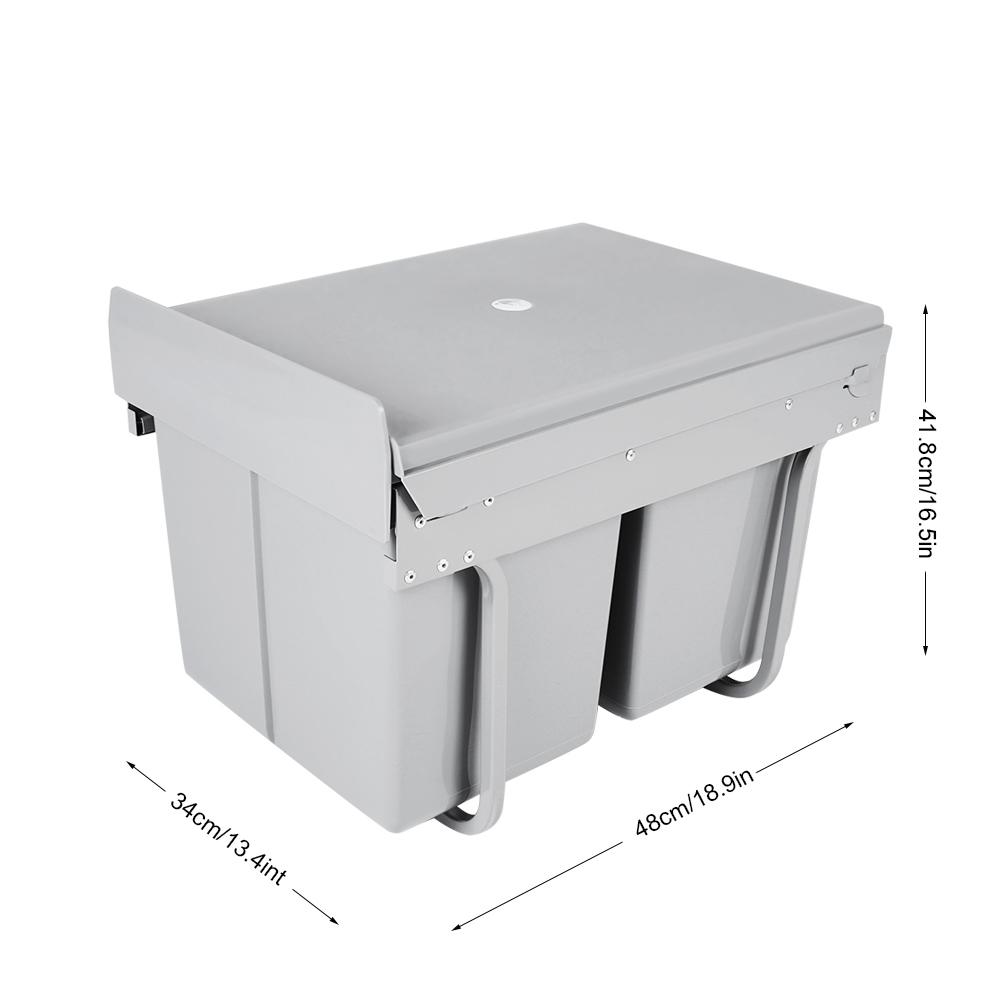 Abfallbehälter Küchenschrank Einbau-Mülleimer Mülltrennung 30L Eimer