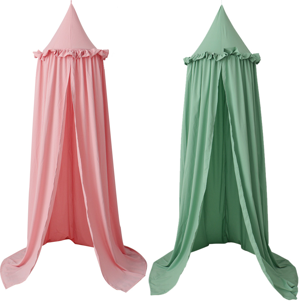 Kids Baby Bedcover Bed Canopy Mosquito Net Tent Cotton Curtain Bedding Dome Gift