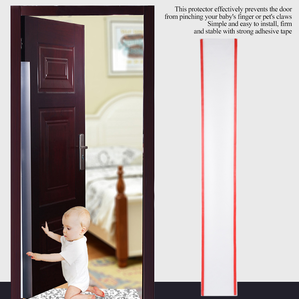 Clear Child Safety Door Hinge Protector Cover Finger Pinch Guard for Back Door