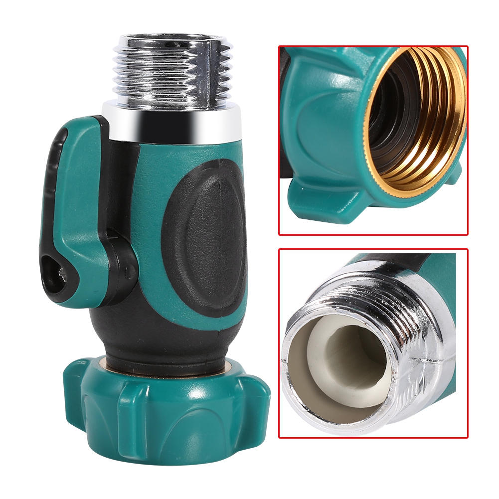 Npt 3 4 Garden Hose Connector 1way Shut Off Valve Water Pipe