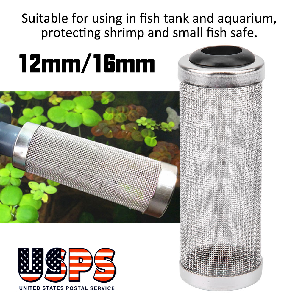 1x Guard Aquarium Stainless Steel Fish Inlet Protect Mesh Filter Shrimp