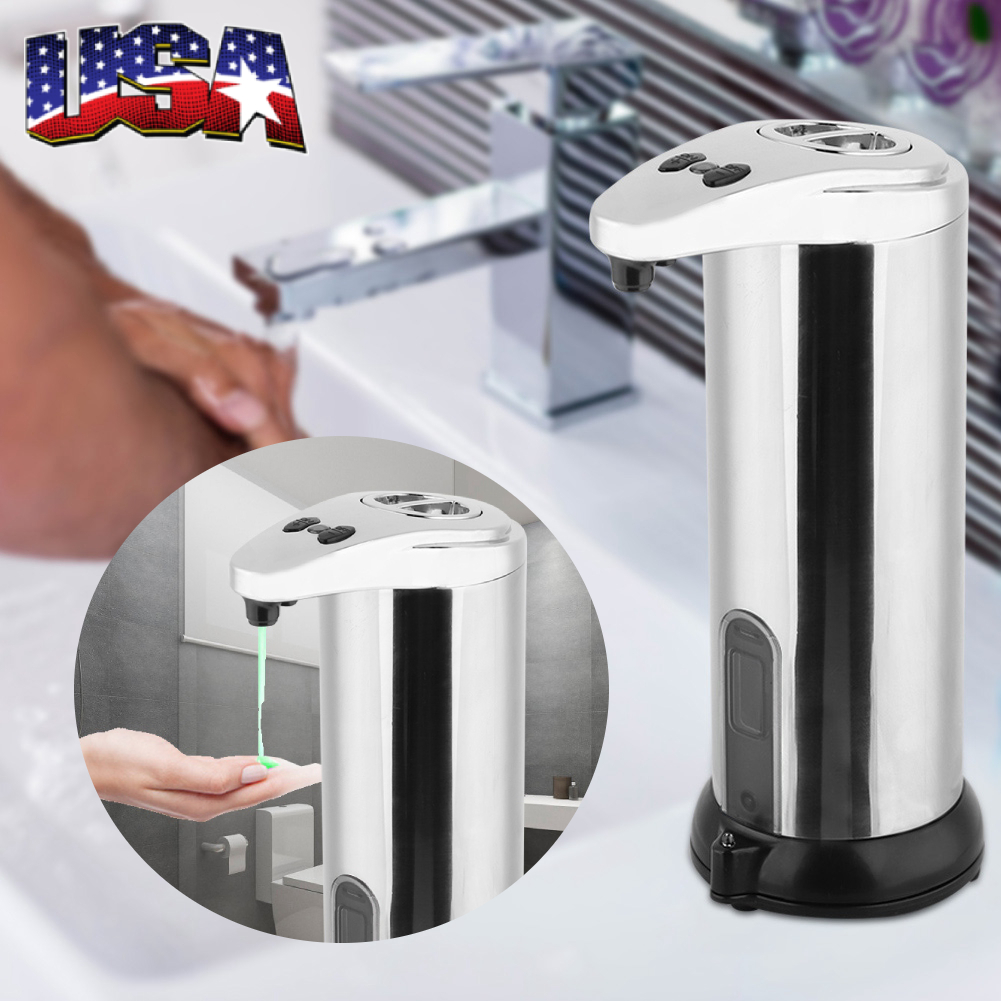 stainless steel bathroom soap dispenser