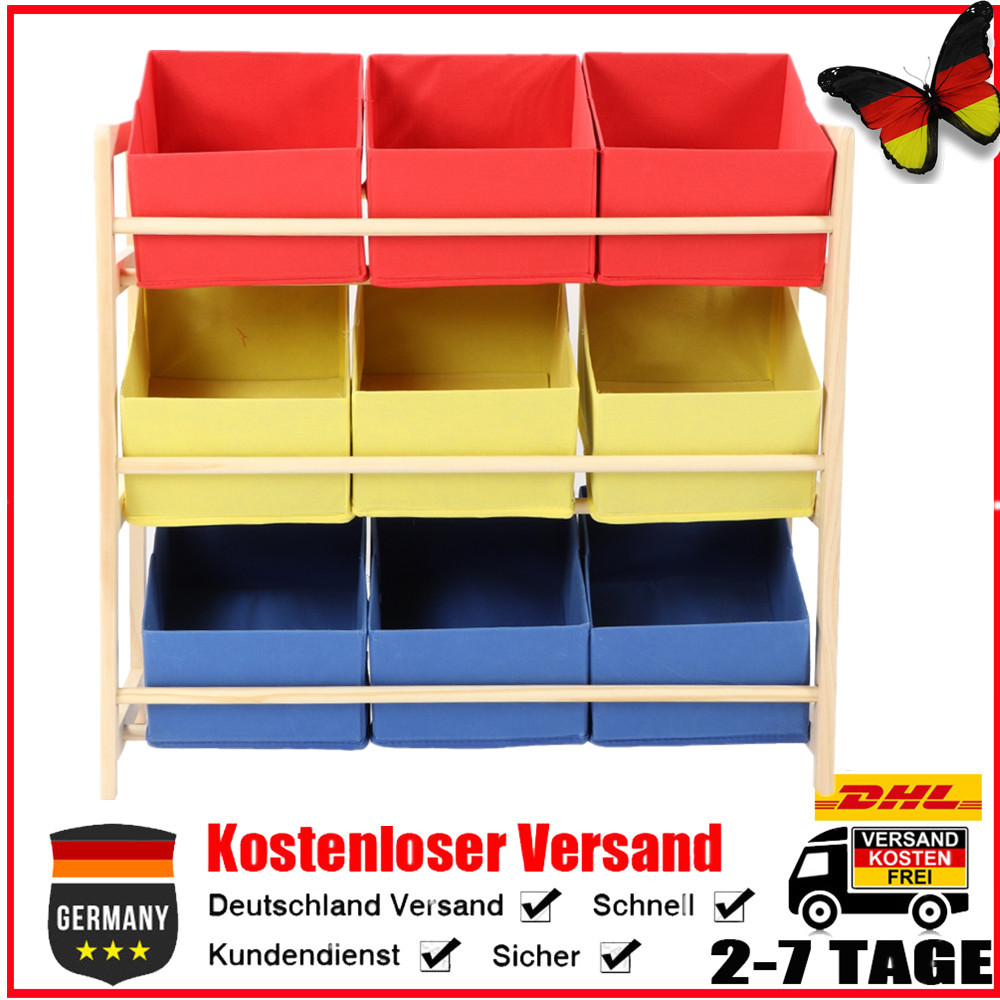 Kinderregal Spielzeugbox Spielzeugkiste Aufbewahrungsregal Aufbewahrungsboxen DE