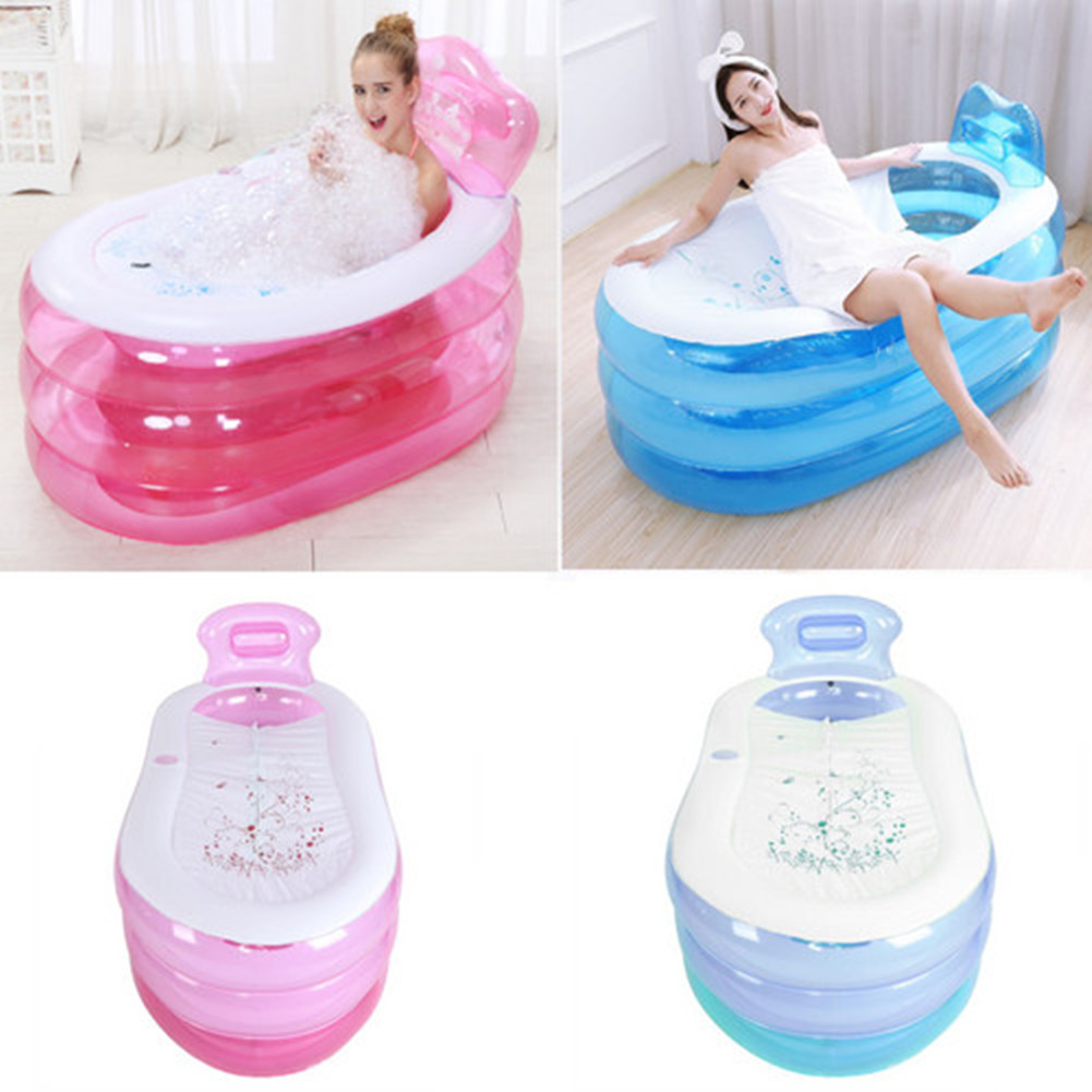 Aufblasbare Badewanne PVC klappbar Bathtub beweglich Erwachsene Reise Pool SPA