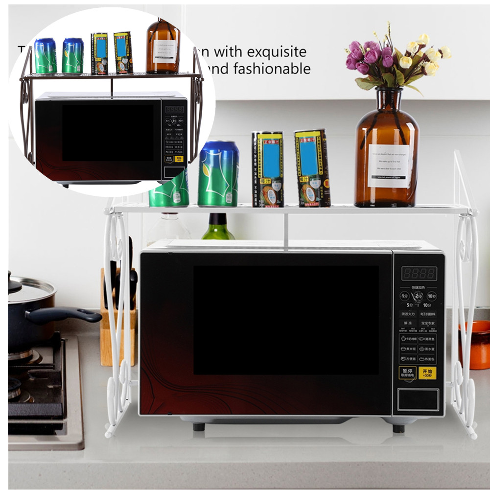 Küchenregal Mikrowellenhalter Mikrowelle Regal 2 Ablage Klappbar Küchen Schrank