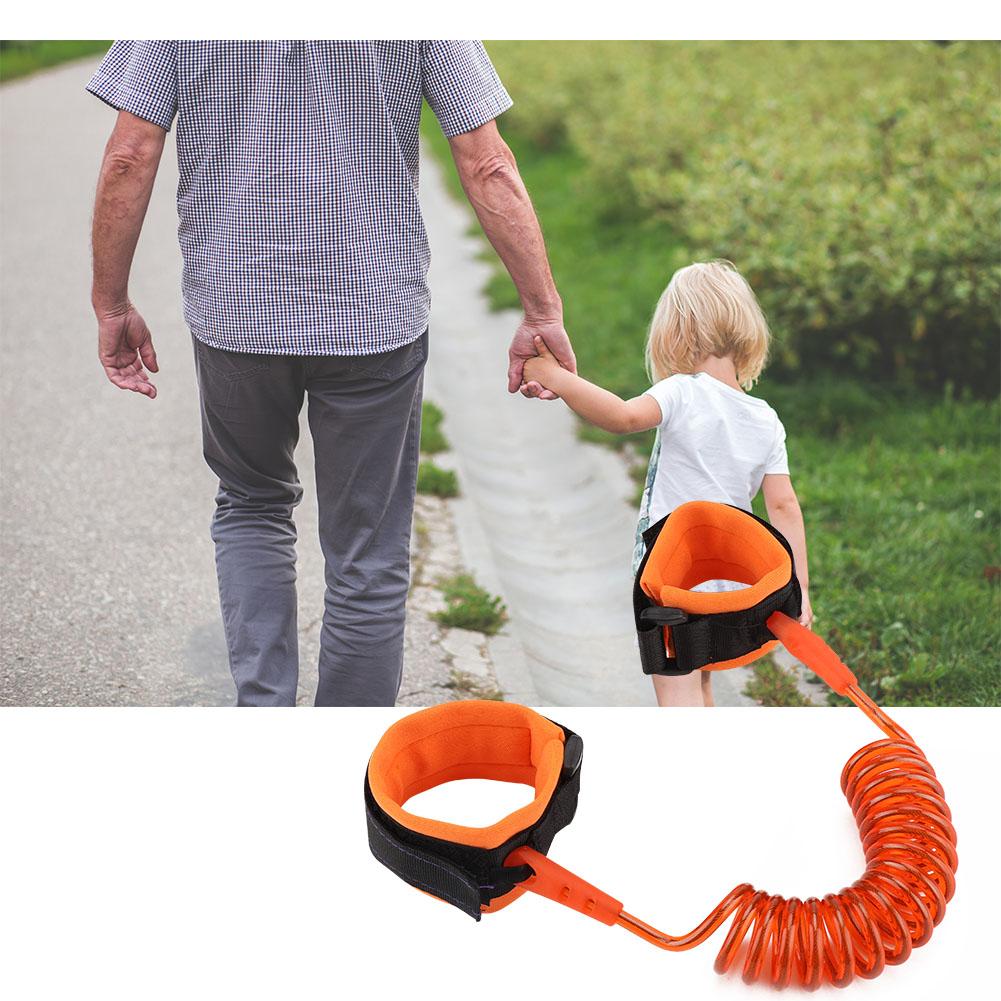 Anti-Lost Spring Wristband safety Harness Rope Belt Elastic Wire For Kids Baby