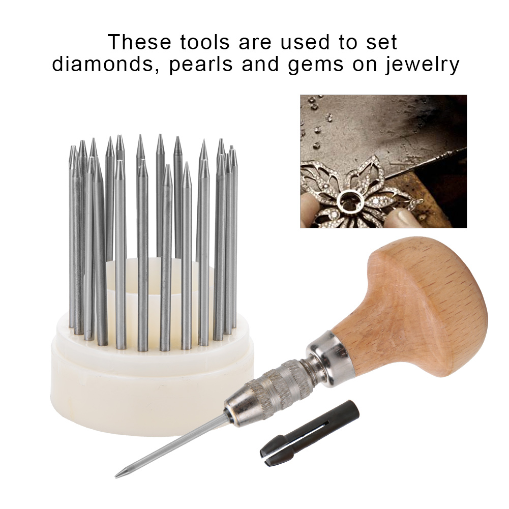 Jewellers Bead Grain Tool Set Jewellery Making Diamond Gemstone Setting