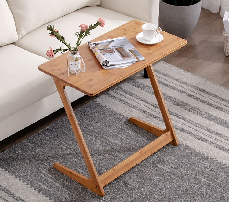 Modern Sofa Snack Table Laptop Holder Bed Side Desk Wooden