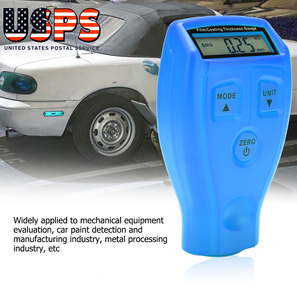 UK/_ GM200A Portable Metal Surface Car Paint Coating Thickness Gauge Tester Meter