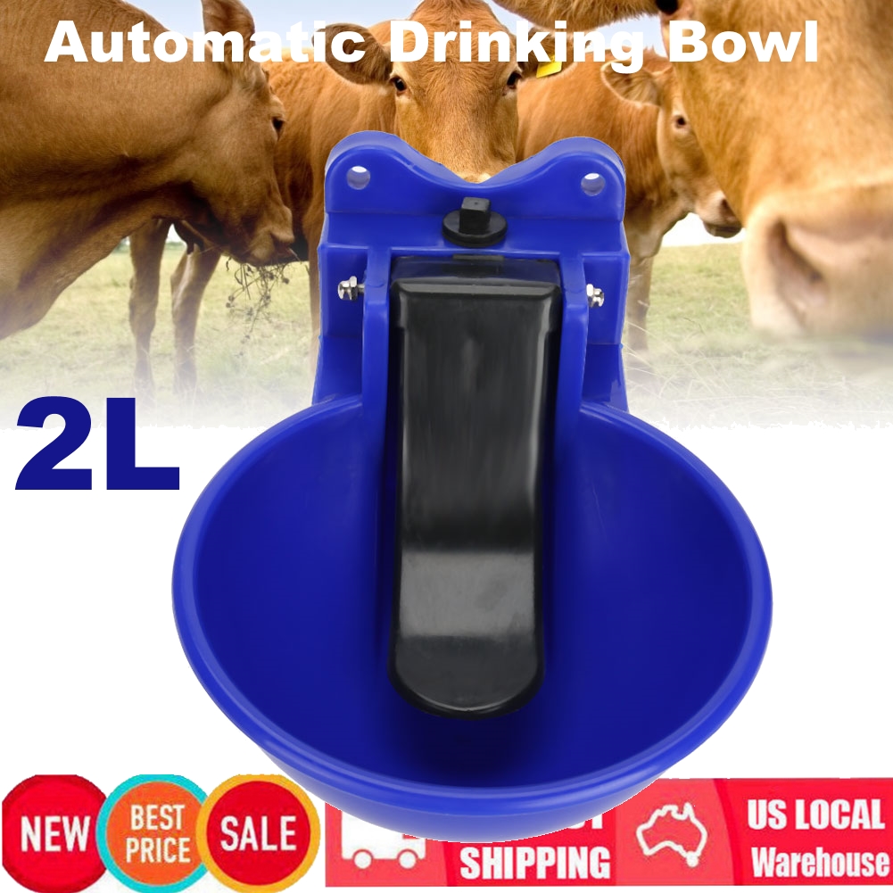 2l Automatic Water Bowl Trough Outlet Drinking Cattle Cow Sheep