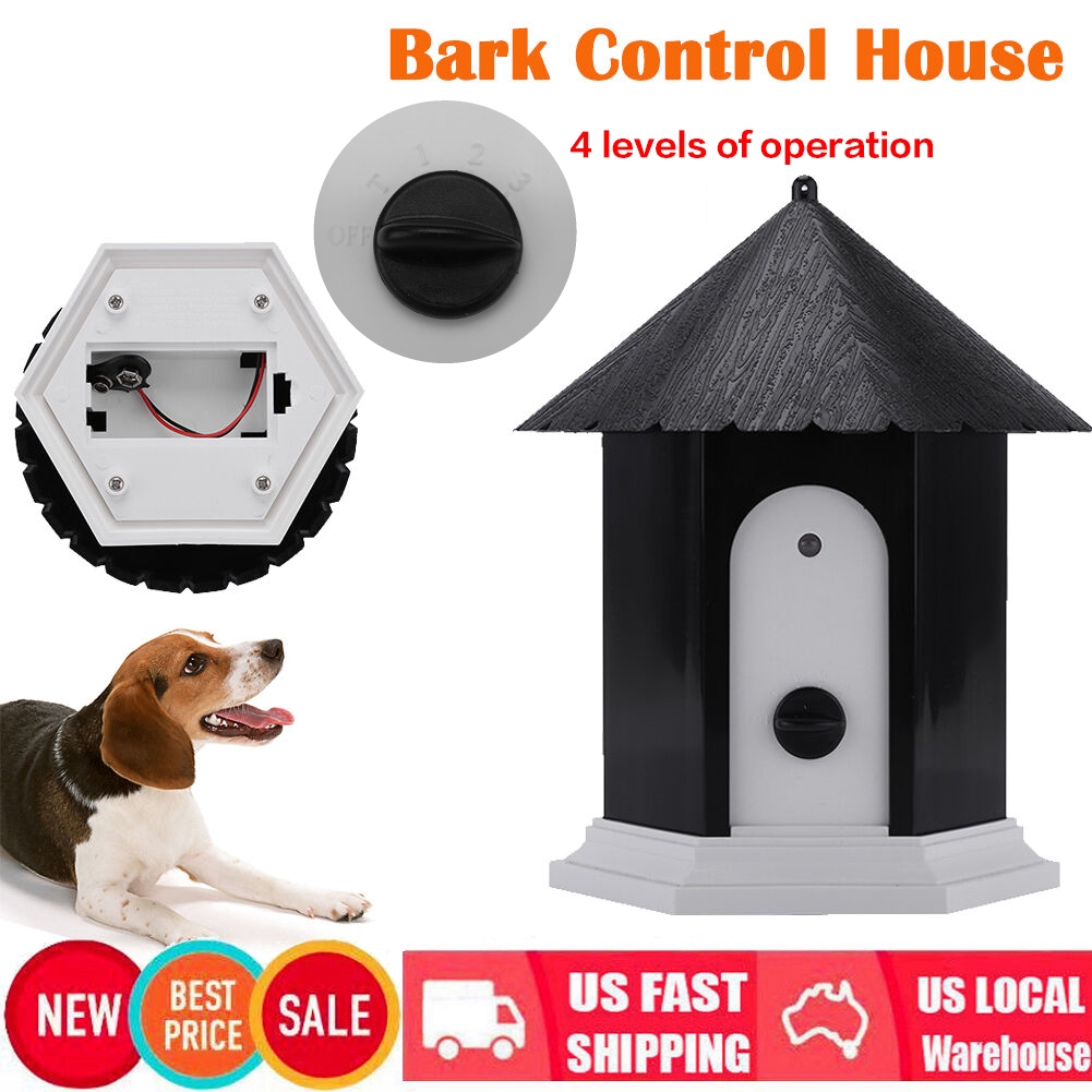 Ultrasonic Dog Bark Control Anti Barking Device Silencer Stopper Outdoor Indoor