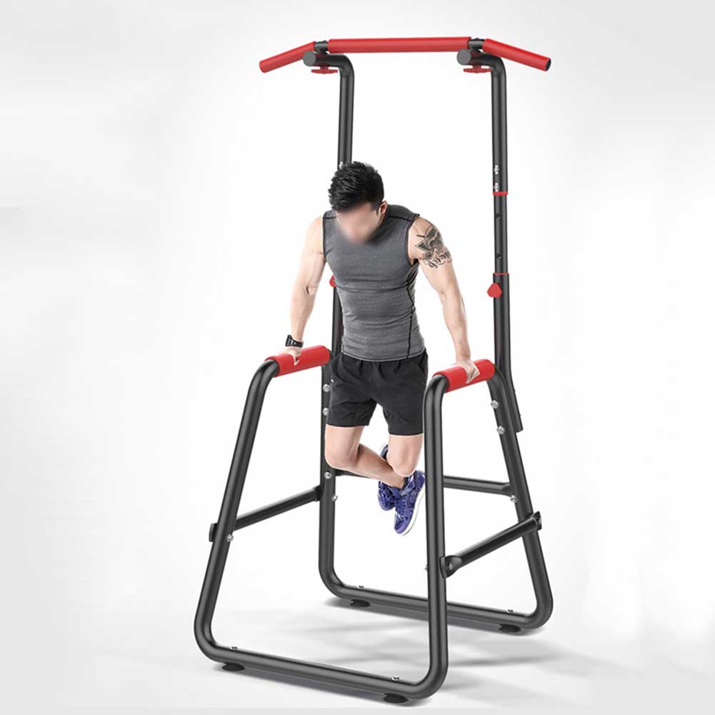 Adjustable Height Chin Up Bar Dip Station Power Tower Pull Push Home Gym Fitness eBay