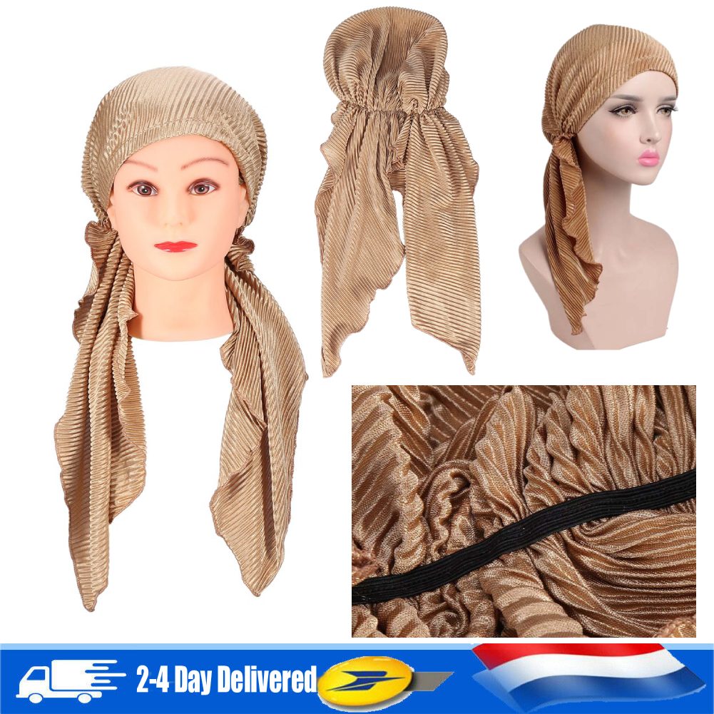 Womens bandana tête foulard turban pré-attaché couvre-chefs chimio chapeau IU