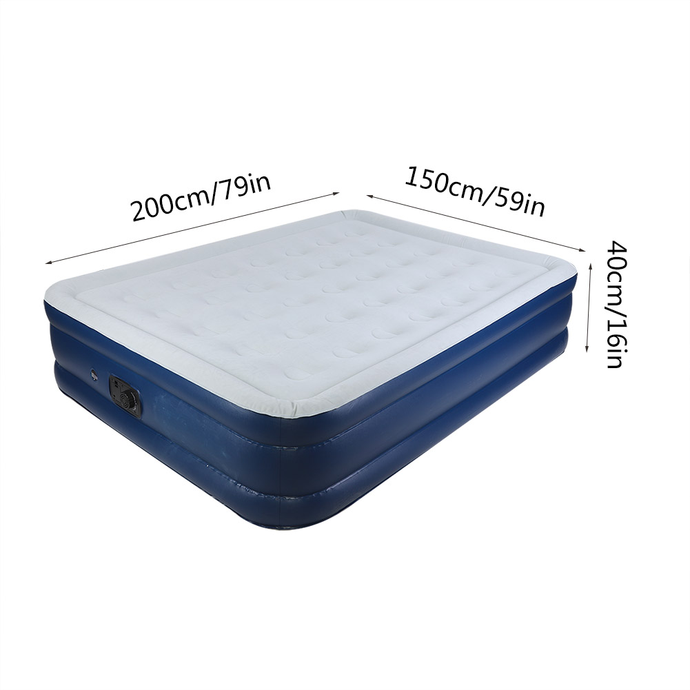 Honeycomb Shape Airbed Blow Up Air Bed Inflating Mattress Electric Airpump Pump