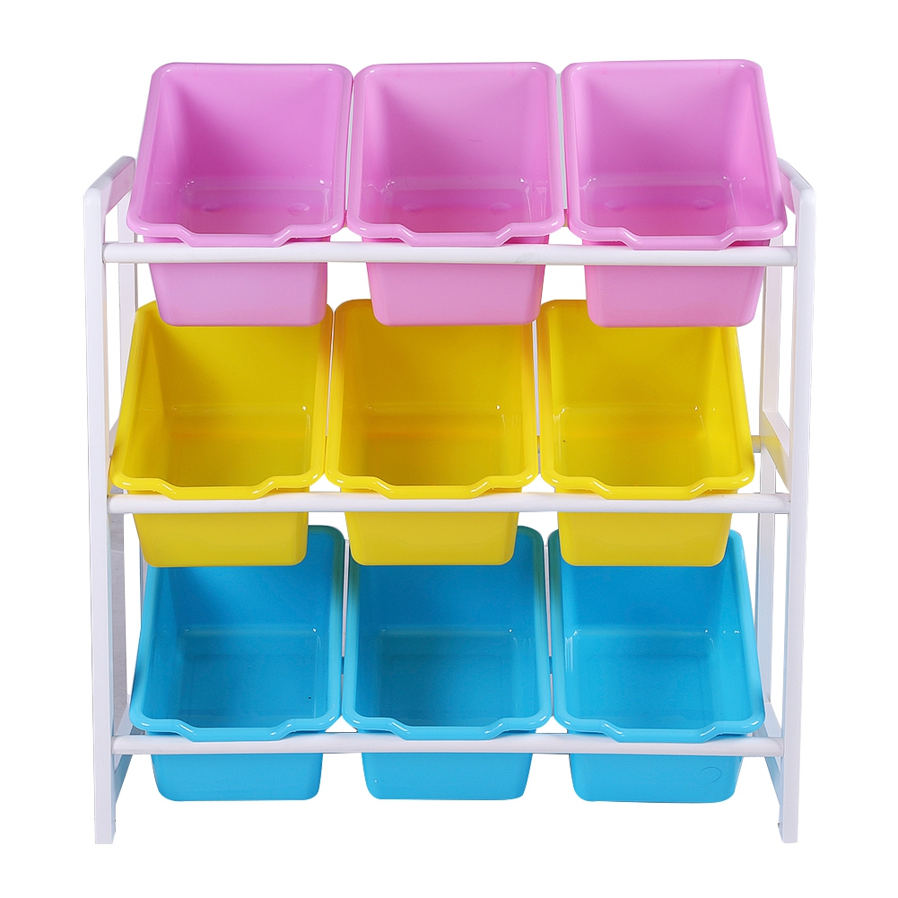 3 bin stackable toy organizer