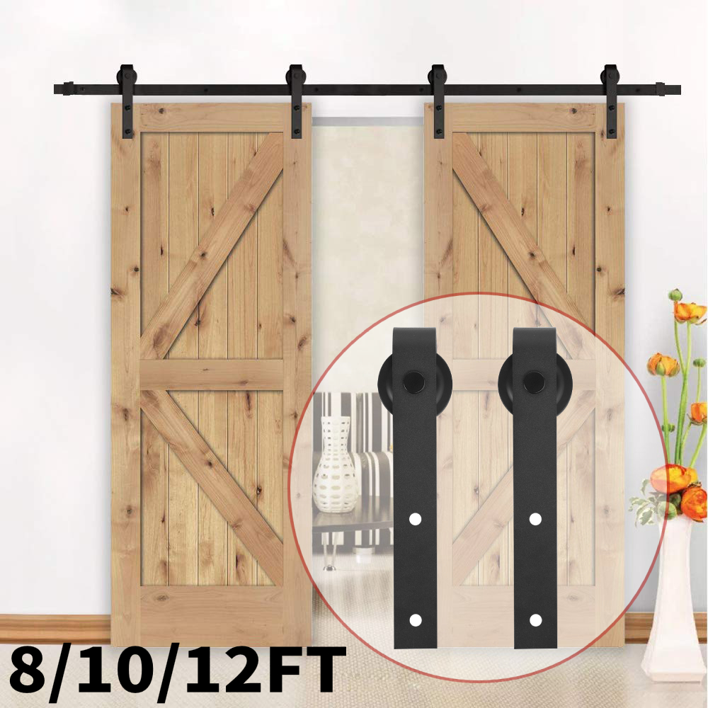 Diy Materials Double Sliding Barn Door Cabinet Closet Hardware