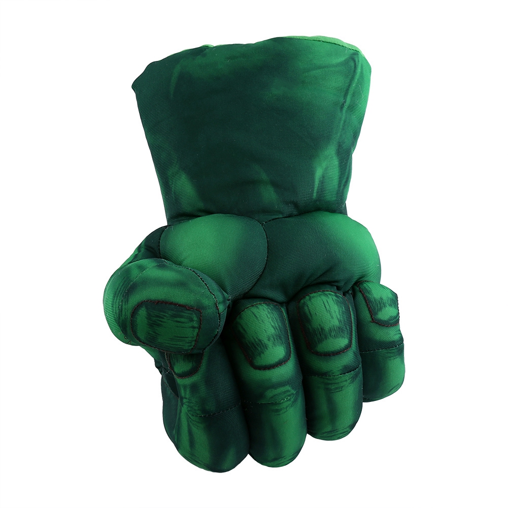 Costume Green Hulk Mask Hulk Smash Hands Fists Big Soft Plush Gloves 1 ...