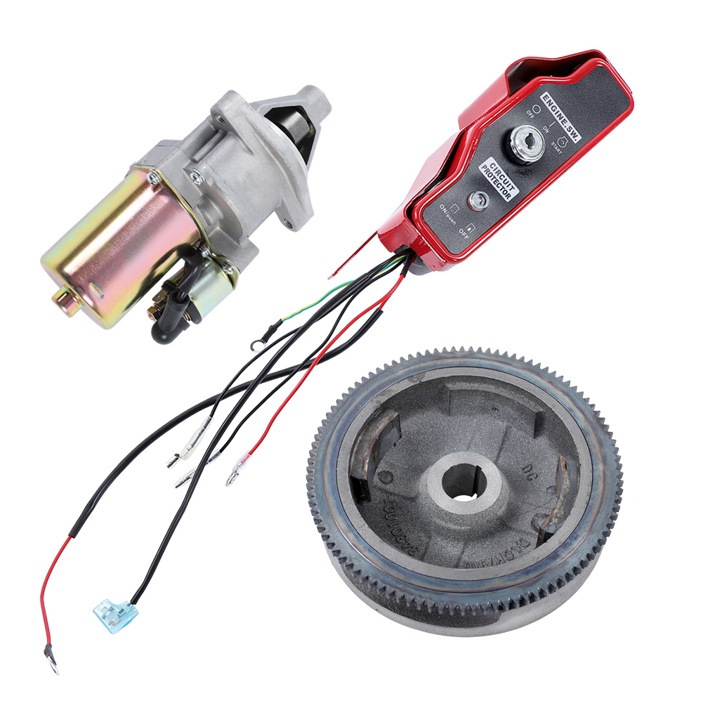 ELECTRIC START FLYWHEEL STARTER MOTOR IGNITION for HONDA GX340 11HP ...