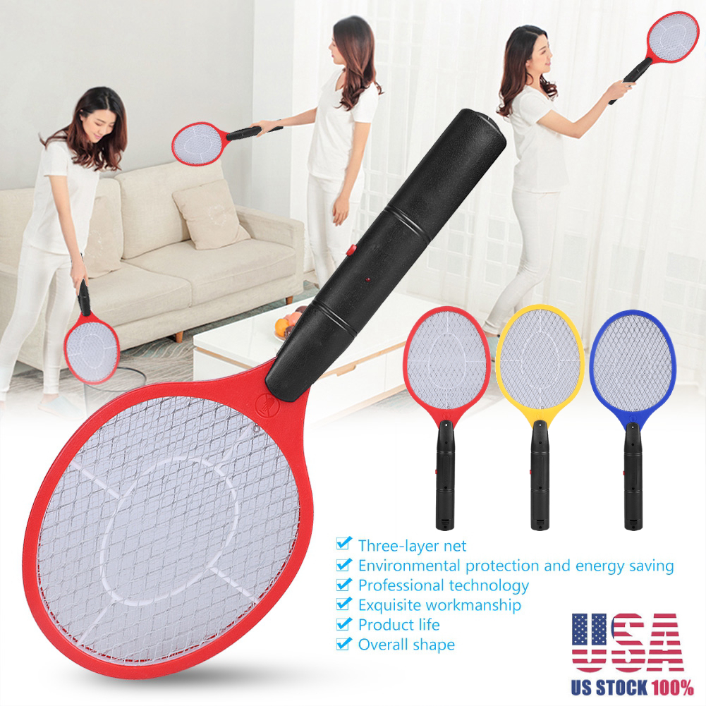 Pack of 2X Zapper Bug Bat Fly Mosquito Insect Killer Wasp Trap Swatter Racket