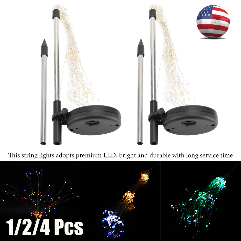 Home Garden Outdoor Yard Lights 4x Led Solar Powered Starburst Light Firework Lamp Garden Plant Path Fairy Light