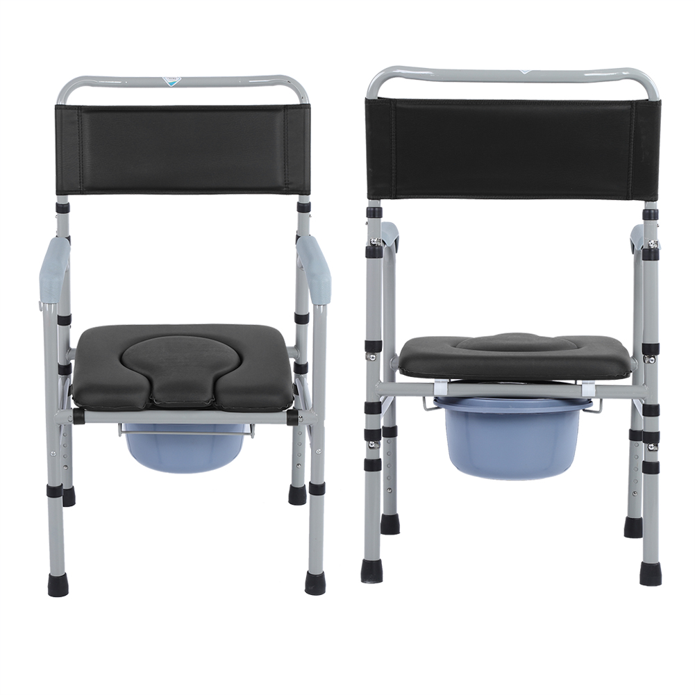 High Quality Mobile Commode Shower Chair Mobility Disability Aid with