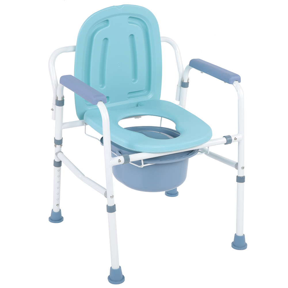 Height Adjustable Commode Chair Incontinence Toilet Mobility Disability