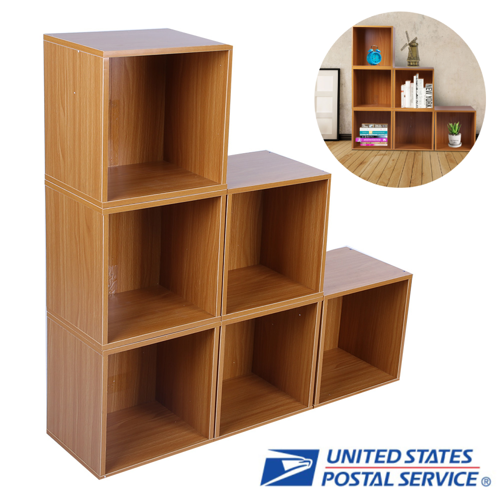 Bookshelf Bookcase Display Shelf Storage Wood Furniture Home