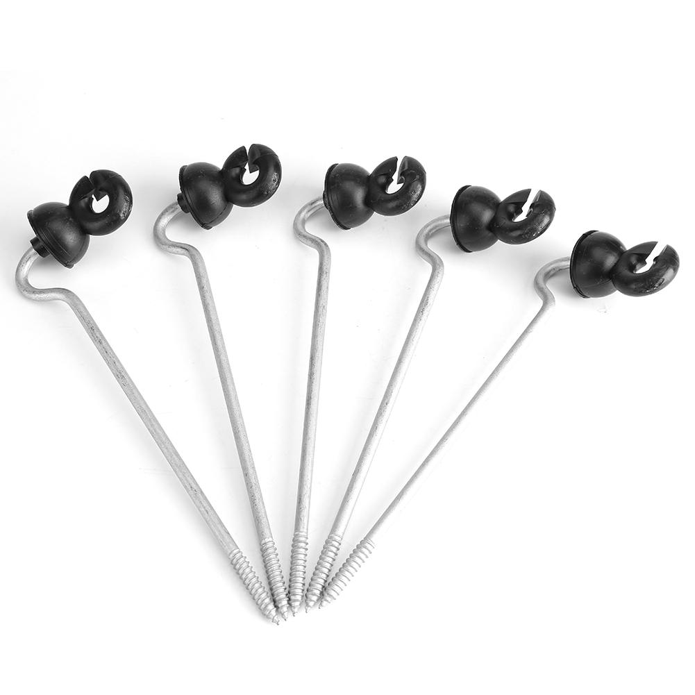 50Stk Ringisolatoren Weidezaun Isolatoren für Koppel Elektrozaun Ringisolator+