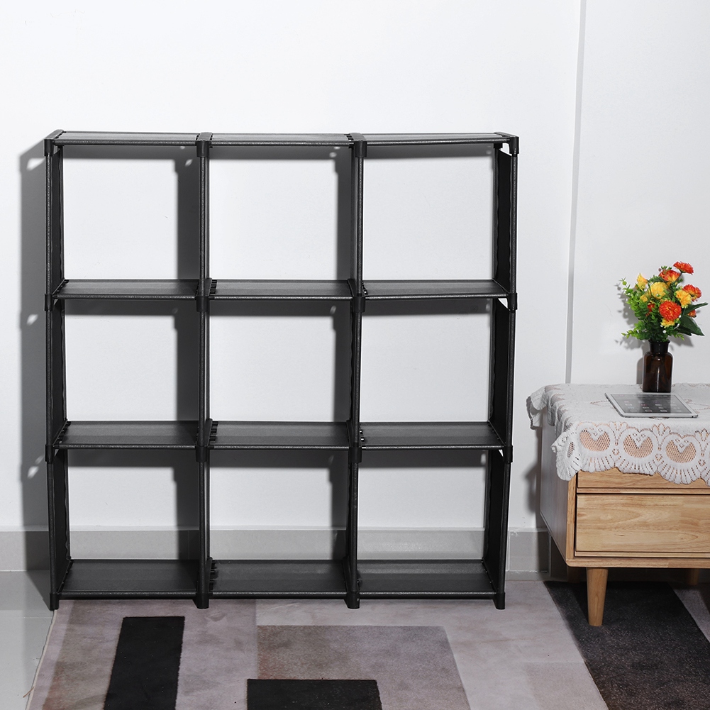 9 Cube Diy Interlocking Shelving Modular Closet Storage Organizer