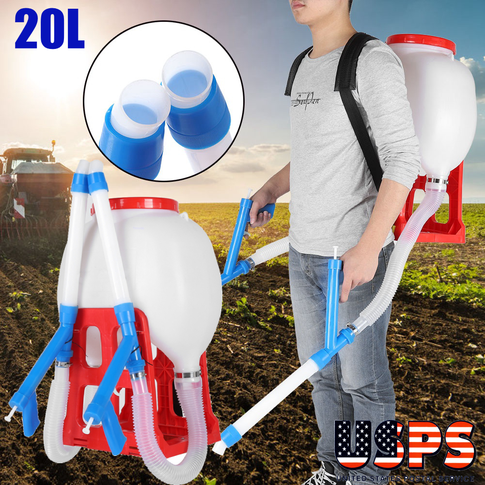 20L Large Capacity Portable Backpack Fertilizer Spreader Garden Seeding ...