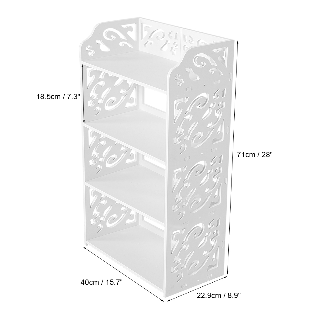 Shoe Racks Home Garden Store Modern Carved 4 Tiers Shoe Cabinet Storage Rack Organiser Shelf Unit For Hallway Entryway White Shoe Rack 40 X 23 X 71cm