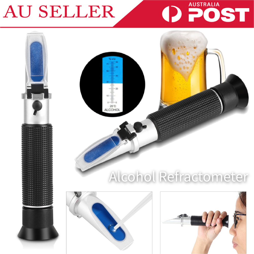 Portable Alcohol 080 Test Refractometer Wine Alcohol Meter Measure Instrument 703633852496 eBay