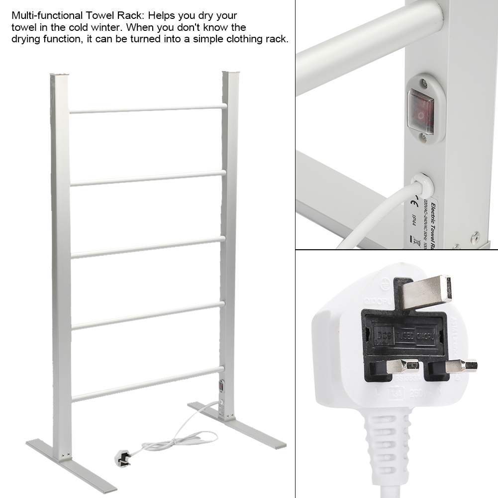 heated clothes drying rail