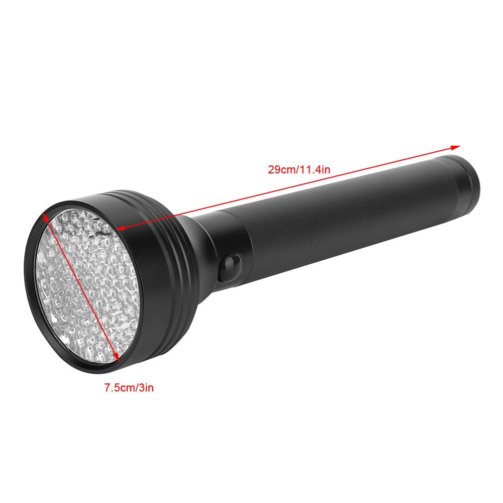 Portable 95LED UV Flashlight Light Torch 395nm Inspection Detection Lamp Black