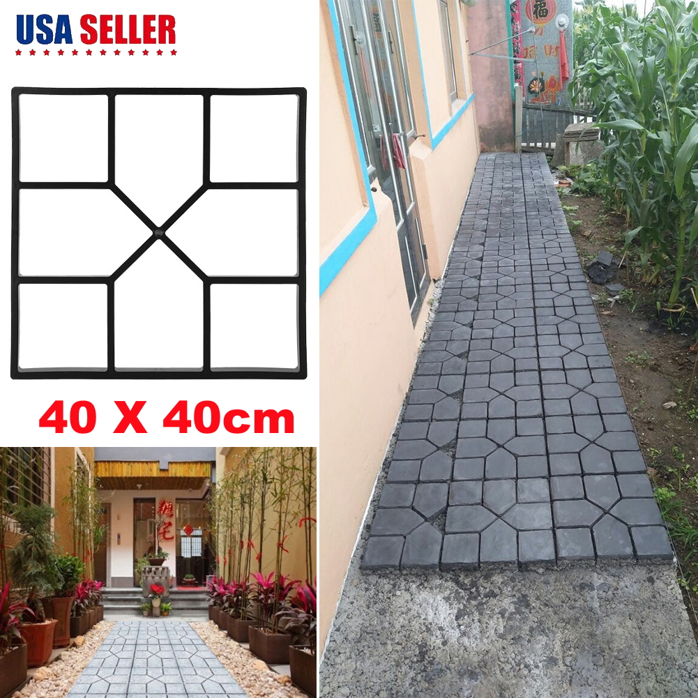 40 40cm Garden Walk Pavement Mold Diy Paving Cement Brick Stone Road Paver Maker 739904577799 Ebay