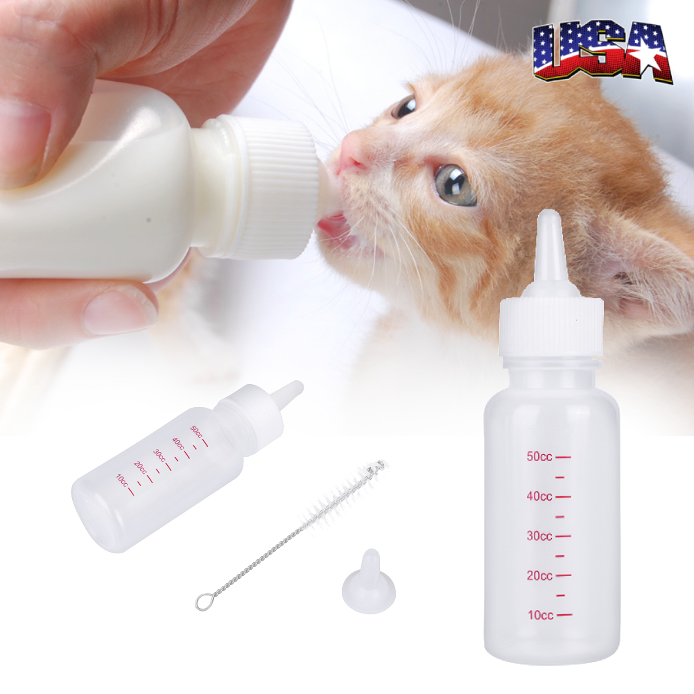 50ml Puppy Kitten Feeding Bottle Pet Dog Cat Bady Nursing Water