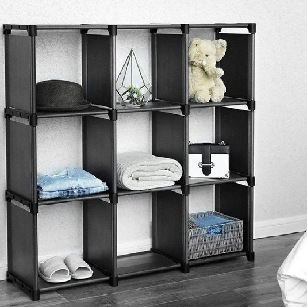 9 Cube Diy Shelving Rack Closet Shoe Storage Clothes Organizer