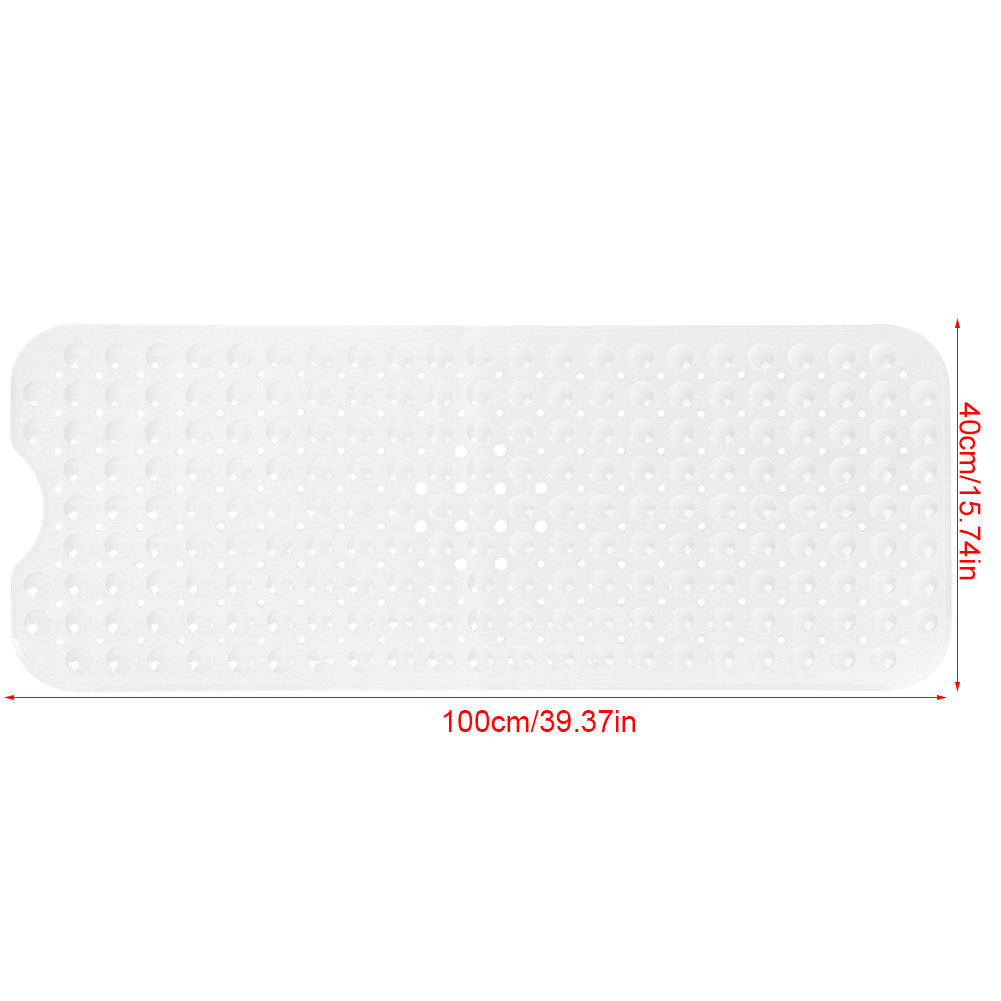 Non Slip Bath Mat Extra Long Bathroom Rubber Shower Mats Suction Safety