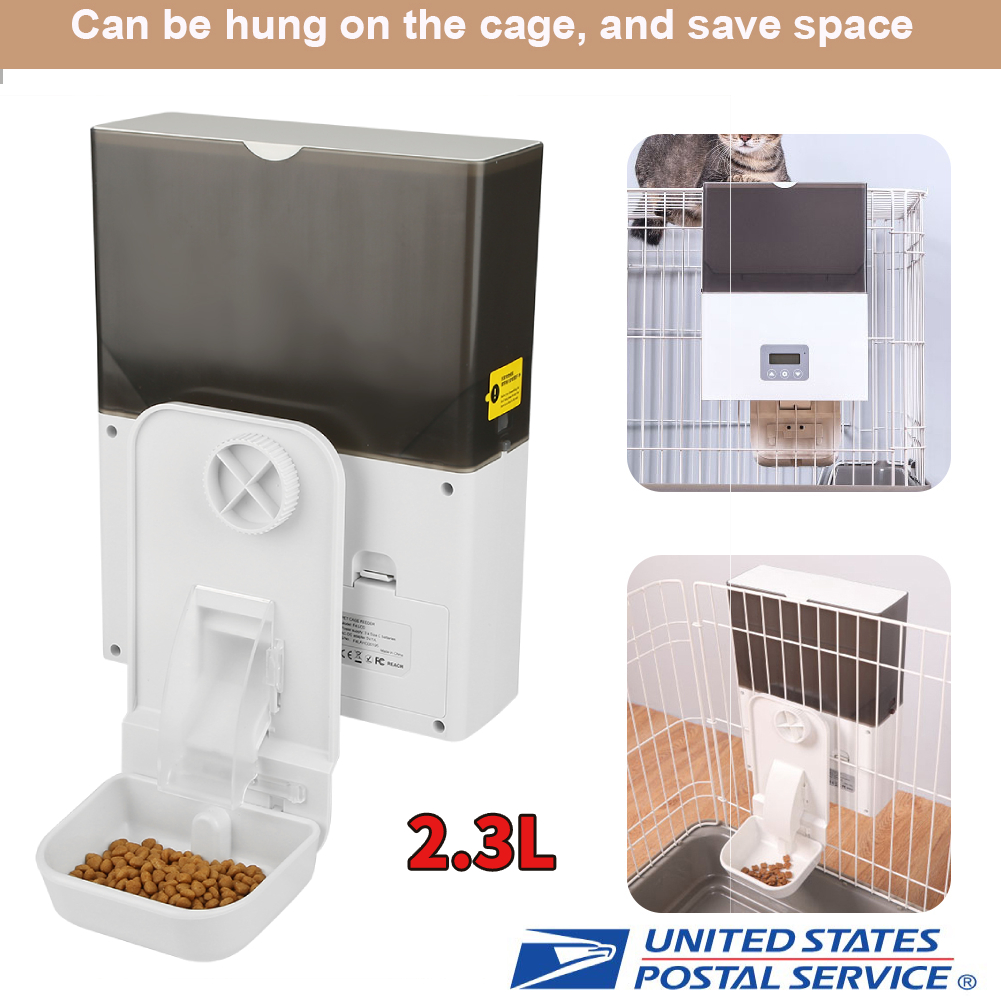 2 3l Electric Automatic Pet Feeder Dog Cat Animal Food Bowl