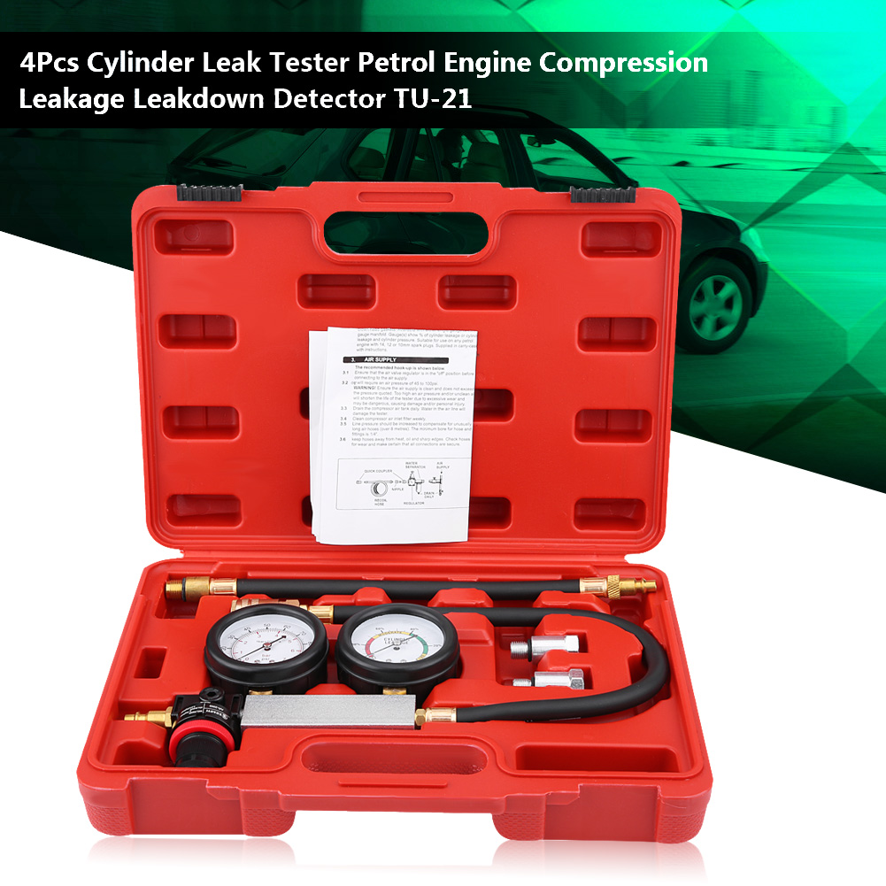 TU-21 Petrol Engine Cylinder Leak Down Tester Compression ...