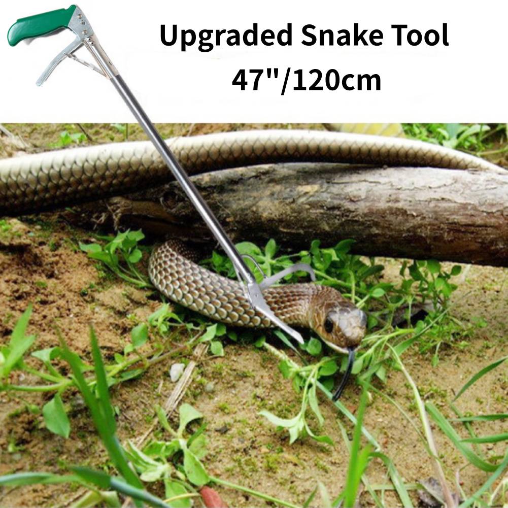 Professional 47" Reptile Snake Tongs Stick Grabber Catcher Snake