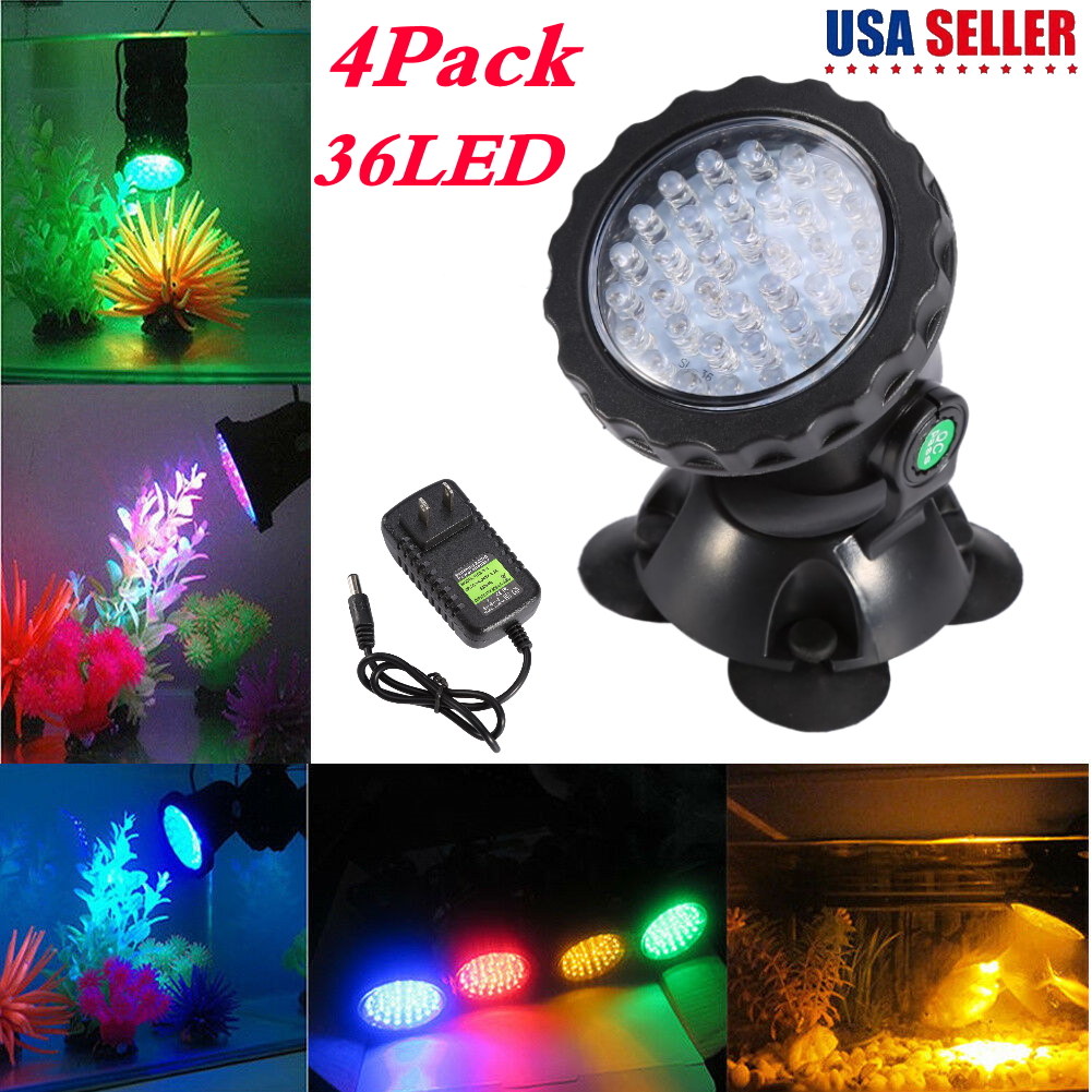 36 LED Underwater Spot Light Fountain For Water Aquarium Garden Pond Fish Tank 36 LED Underwater Spot Light Fountain For Water Aquarium Garden Pond Fish Tank