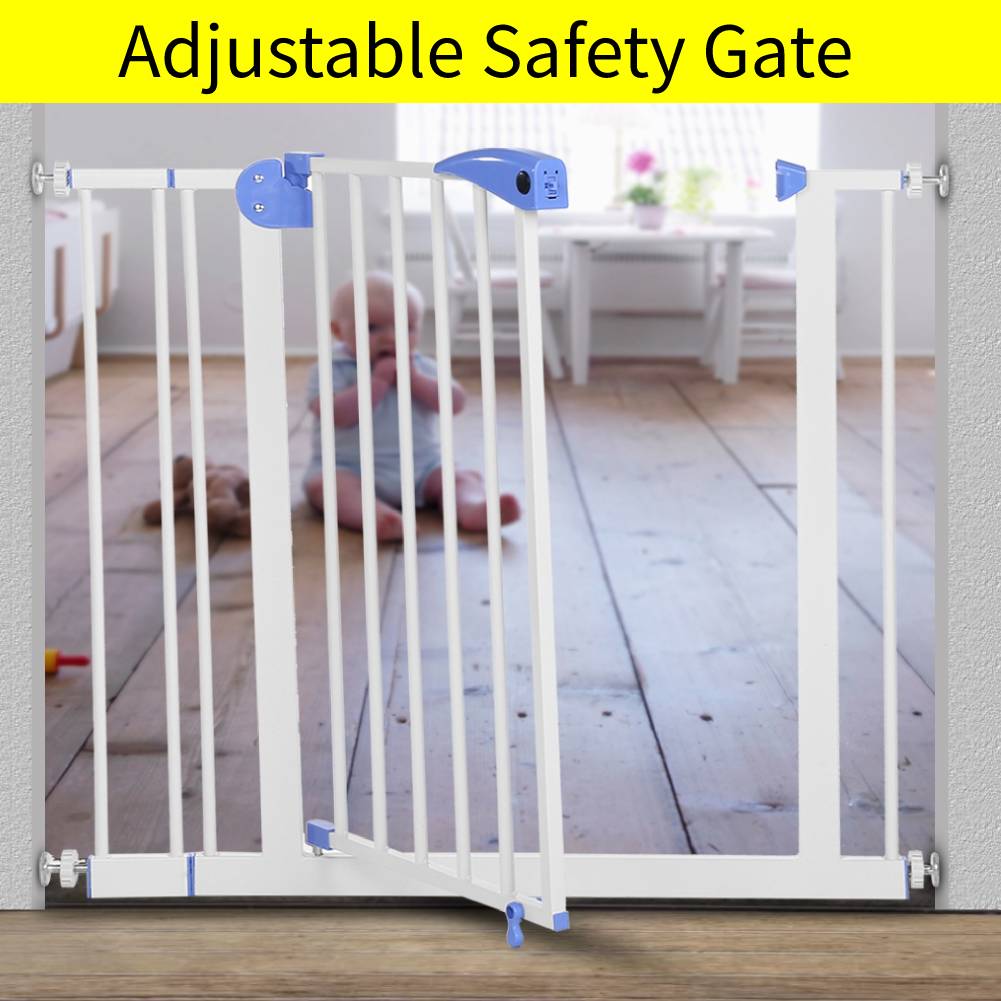 Safety Stairway Gate Toddler Door Stair Fix Baby Pet 80~90 cm Wide Door Fence