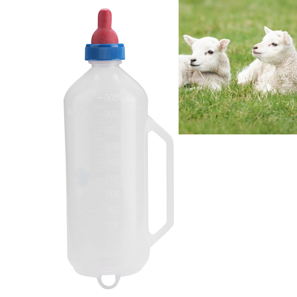Lamb Milk Bottle 1.5L Milk Feeder Nursing Rubber Nipple Calf Baby Piglet Lamb US