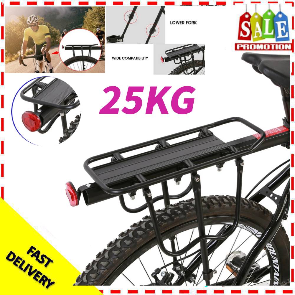Bicycle Mountain Bike Rear Rack Seat Post Pannier Carrier Luggage Outdoor Sight
