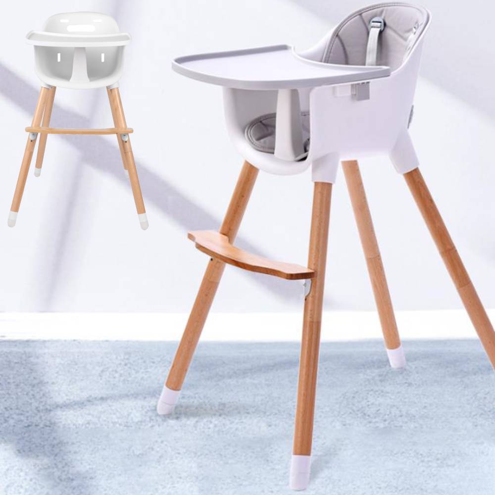 baby high chair wooden legs