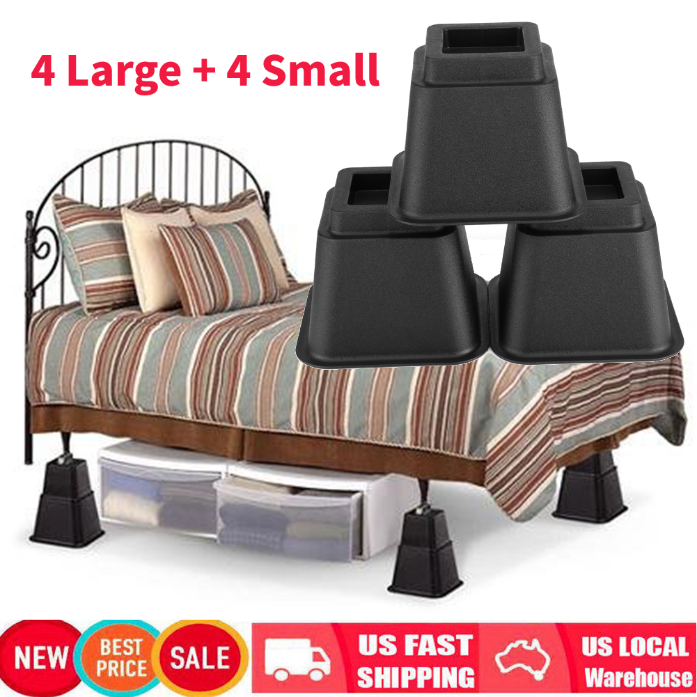 8pcs Set Sofa Furniture Raiser Heavy Duty Square Bed Leg Risers 8pcs Set Sofa Furniture Raiser Heavy