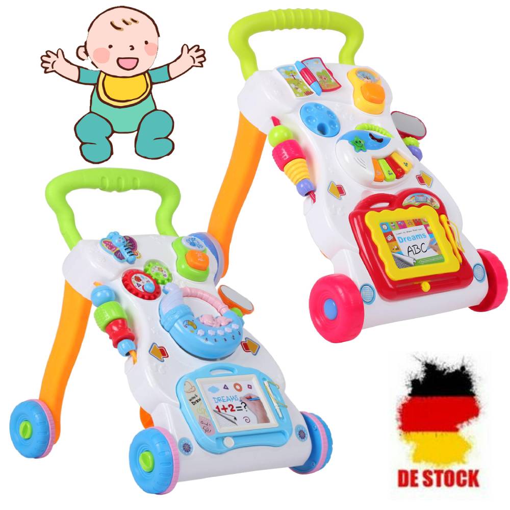 Baby Walker Trolley Laufwagen Stehhilfe für Kinder Frühes Lernen Bildung 3 Model